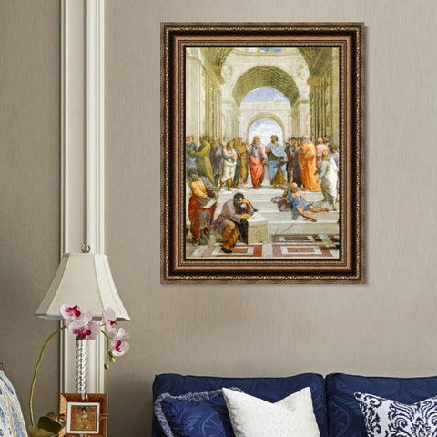 INVIN ART Framed Canvas Art Giclee Print Series#146 by Raphael/Raffaello Sanzio Wall Art Living Room Home Office Decorations