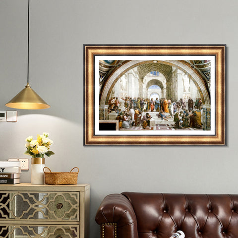INVIN ART Framed Canvas Art Giclee Print Series#147 by Raphael/Raffaello Sanzio Wall Art Living Room Home Office Decorations
