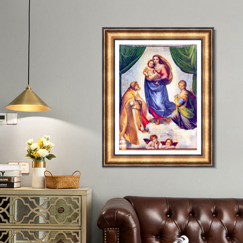 INVIN ART Framed Canvas Art Giclee Print Series#148 by Raphael/Raffaello Sanzio Wall Art Living Room Home Office Decorations