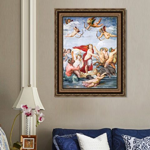 INVIN ART Framed Canvas Art Giclee Print Series#149 by Raphael/Raffaello Sanzio Wall Art Living Room Home Office Decorations