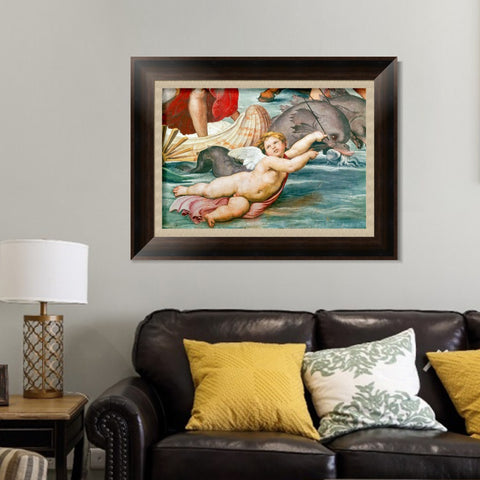 INVIN ART Framed Canvas Art Giclee Print Series#150 by Raphael/Raffaello Sanzio Wall Art Living Room Home Office Decorations