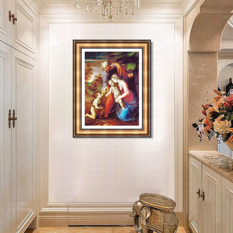 INVIN ART Framed Canvas Art Giclee Print Series#155 by Raphael/Raffaello Sanzio Wall Art Living Room Home Office Decorations