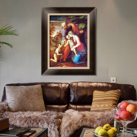 INVIN ART Framed Canvas Art Giclee Print Series#155 by Raphael/Raffaello Sanzio Wall Art Living Room Home Office Decorations