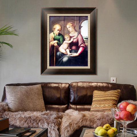 INVIN ART Framed Canvas Art Giclee Print Series#156 by Raphael/Raffaello Sanzio Wall Art Living Room Home Office Decorations