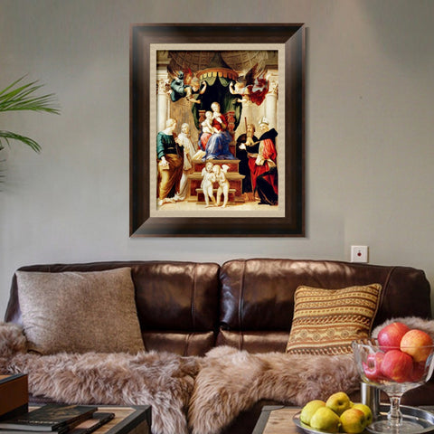 INVIN ART Framed Canvas Art Giclee Print Series#158 by Raphael/Raffaello Sanzio Wall Art Living Room Home Office Decorations