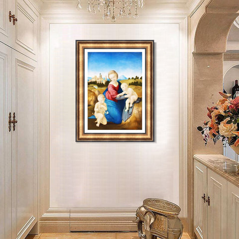 INVIN ART Framed Canvas Art Giclee Print Series#160 by Raphael/Raffaello Sanzio Wall Art Living Room Home Office Decorations