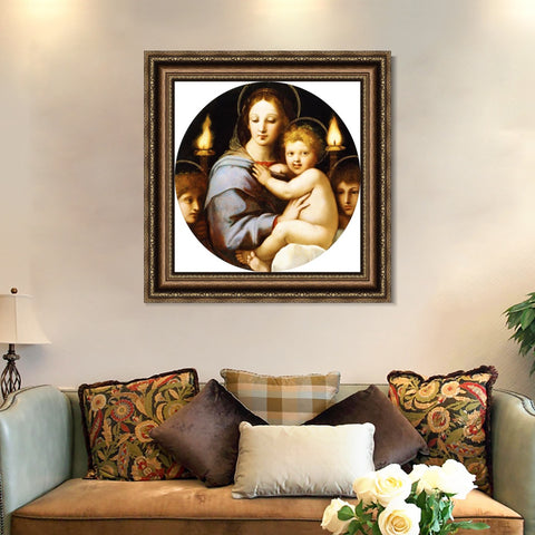 INVIN ART Framed Canvas Art Giclee Print Series#162 by Raphael/Raffaello Sanzio Wall Art Living Room Home Office Decorations