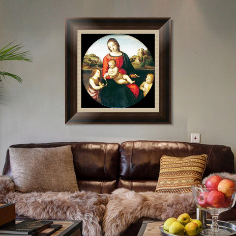 INVIN ART Framed Canvas Art Giclee Print Series#163 by Raphael/Raffaello Sanzio Wall Art Living Room Home Office Decorations