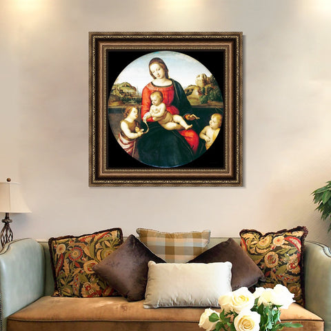 INVIN ART Framed Canvas Art Giclee Print Series#163 by Raphael/Raffaello Sanzio Wall Art Living Room Home Office Decorations