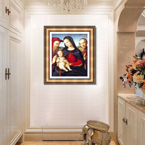 INVIN ART Framed Canvas Art Giclee Print Series#165 by Raphael/Raffaello Sanzio Wall Art Living Room Home Office Decorations