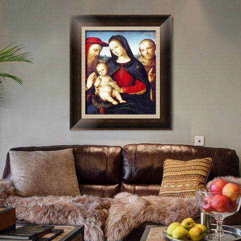 INVIN ART Framed Canvas Art Giclee Print Series#165 by Raphael/Raffaello Sanzio Wall Art Living Room Home Office Decorations