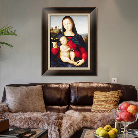 INVIN ART Framed Canvas Art Giclee Print Series#166 by Raphael/Raffaello Sanzio Wall Art Living Room Home Office Decorations