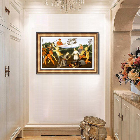 INVIN ART Framed Canvas Art Giclee Print Series#173 by Raphael/Raffaello Sanzio Wall Art Living Room Home Office Decorations