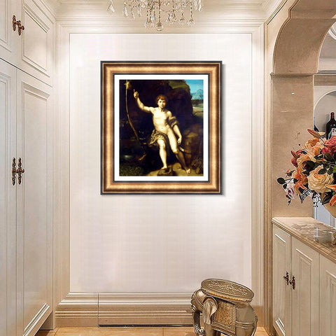 INVIN ART Framed Canvas Art Giclee Print Series#174 by Raphael/Raffaello Sanzio Wall Art Living Room Home Office Decorations