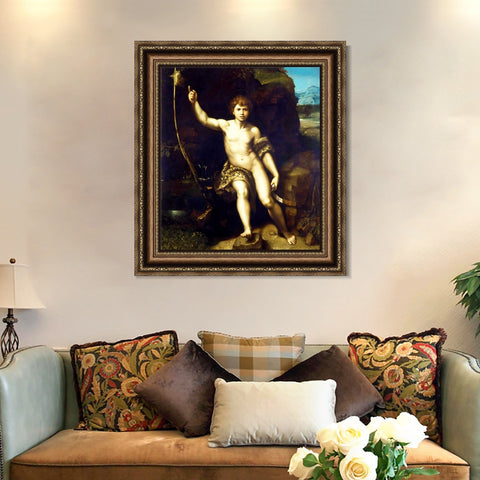 INVIN ART Framed Canvas Art Giclee Print Series#174 by Raphael/Raffaello Sanzio Wall Art Living Room Home Office Decorations