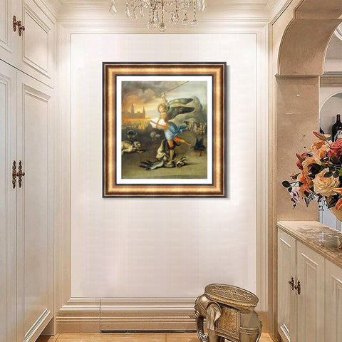 INVIN ART Framed Canvas Art Giclee Print Series#176 by Raphael/Raffaello Sanzio Wall Art Living Room Home Office Decorations