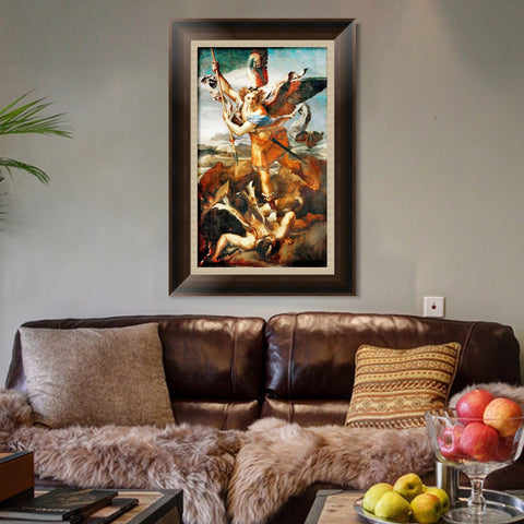 INVIN ART Framed Canvas Art Giclee Print Series#177 by Raphael/Raffaello Sanzio Wall Art Living Room Home Office Decorations