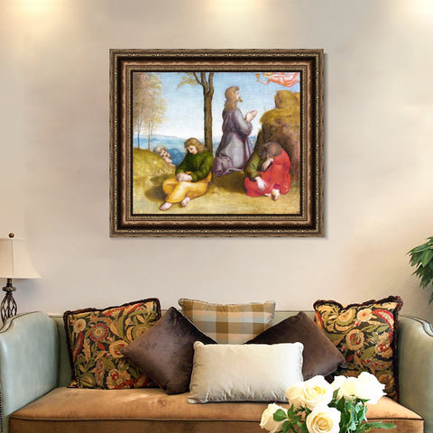 INVIN ART Framed Canvas Art Giclee Print Series#179 by Raphael/Raffaello Sanzio Wall Art Living Room Home Office Decorations