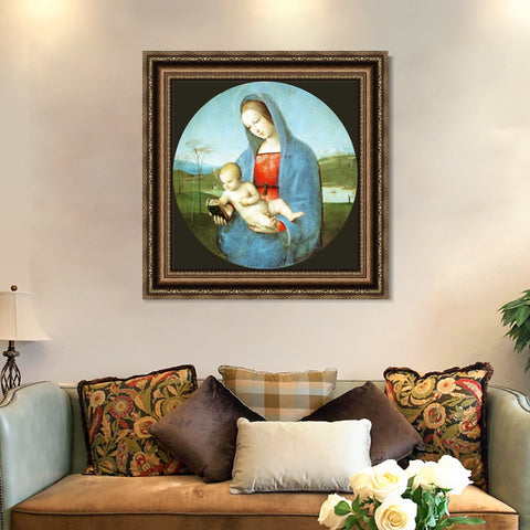 INVIN ART Framed Canvas Art Giclee Print Series#183 by Raphael/Raffaello Sanzio Wall Art Living Room Home Office Decorations