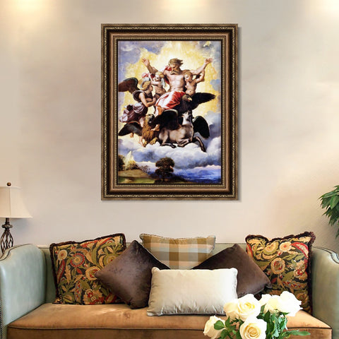 INVIN ART Framed Canvas Art Giclee Print Series#185 by Raphael/Raffaello Sanzio Wall Art Living Room Home Office Decorations