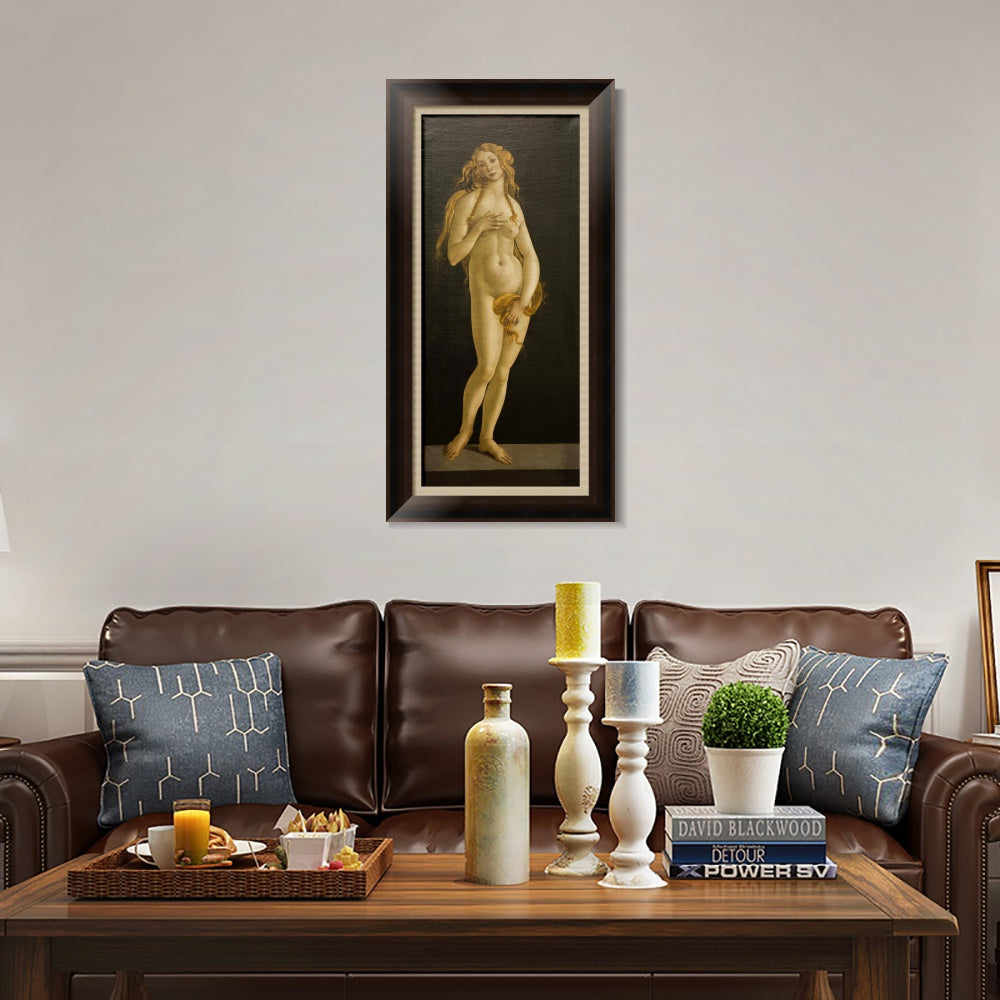 INVIN ART Framed Canvas Art Giclee Print The Birth of Venus by Sandro Botticelli Wall Art