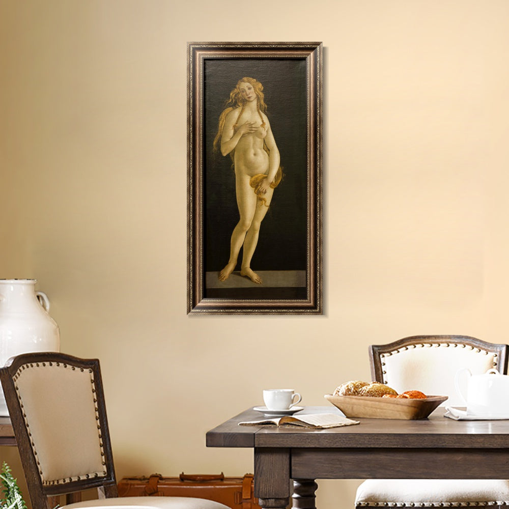 INVIN ART Framed Canvas Art Giclee Print The Birth of Venus by Sandro Botticelli Wall Art