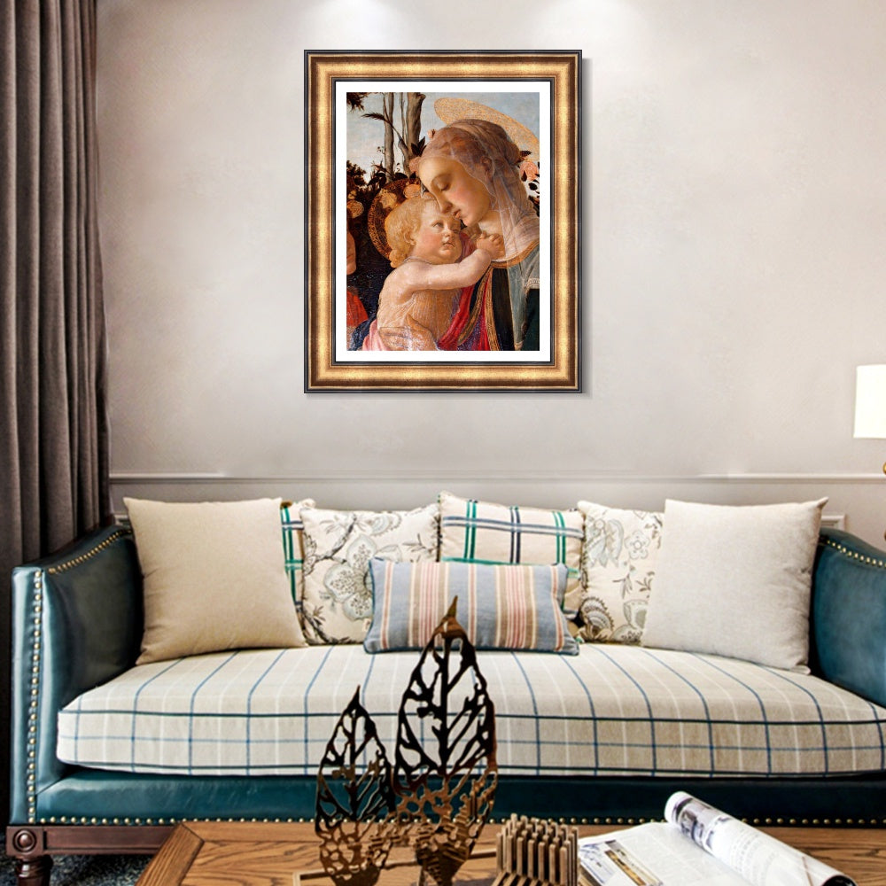 INVIN ART Framed Canvas Art Giclee Print Return of Judith to Bethulia by Sandro Botticelli Wall Art Living Room Home Office Decorations