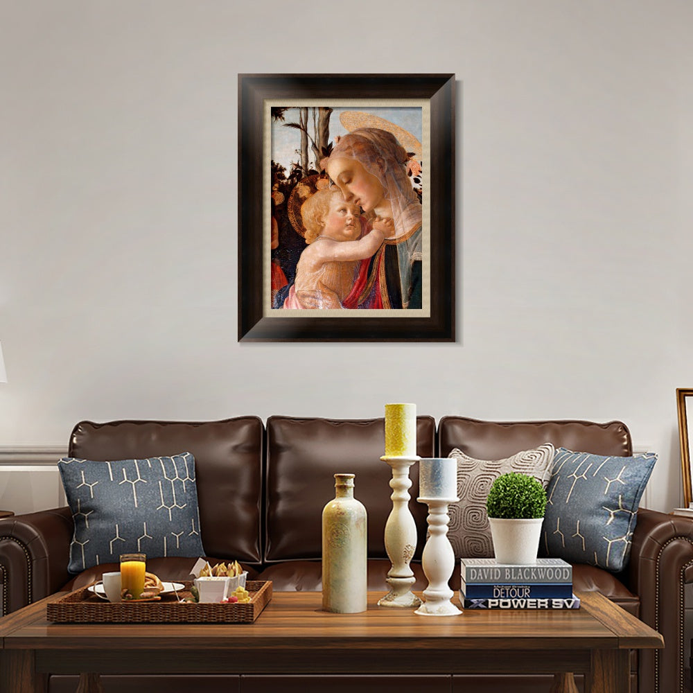 INVIN ART Framed Canvas Art Giclee Print Return of Judith to Bethulia by Sandro Botticelli Wall Art Living Room Home Office Decorations