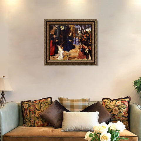 INVIN ART Framed Canvas Art Giclee Print Series#021 by Sandro Botticelli Wall Art Living Room Home Office Decorations