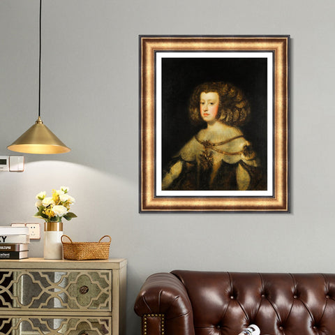 INVIN ART Framed Canvas Art Giclee Print Series#004 by Diego Velazquez Wall Art Living Room Home Office Decorations