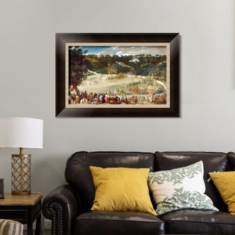 INVIN ART Framed Canvas Art Giclee Print Philip IV hunting Wild Boar by the Christian Soul by Diego Velazquez Wall Art Living Room Home Office Decorations