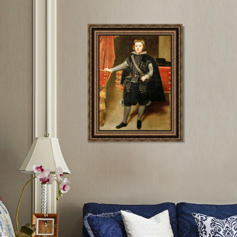 INVIN ART Framed Canvas Art Giclee Print Portrait of Philip IV, King of Spain-1 by the Christian Soul by Diego Velazquez Wall Art Living Decorations