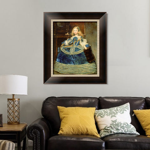 INVIN ART Framed Canvas Art Giclee Print Portrait of the Infanta Margarita by the Christian Soul by Diego Velazquez Wall Art Living Decorations