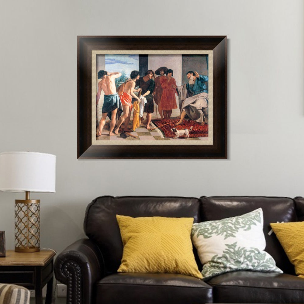 INVIN ART Framed Canvas Art Giclee Print Joseph's Bloody Coat Brought to Jacob by the Christian Soul by Diego Velazquez Wall Art Living Decorations
