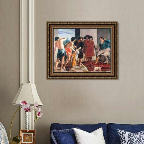 INVIN ART Framed Canvas Art Giclee Print Joseph's Bloody Coat Brought to Jacob by the Christian Soul by Diego Velazquez Wall Art Living Decorations