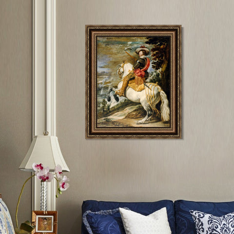 INVIN ART Framed Canvas Art Giclee Print Series#026 by the Christian Soul by Diego Velazquez Wall Art Living Room Home Office Decorations