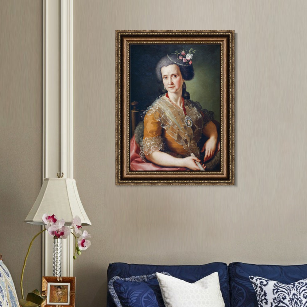 INVIN ART Framed Canvas Art Giclee Print Zacarias by the Christian Soul by Diego Velazquez Wall Art