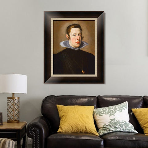 INVIN ART Framed Canvas Art Giclee Print Portrait of King Philip IV of Spain by the Christian Soul by Diego Velazquez Wall Art Living Decorations