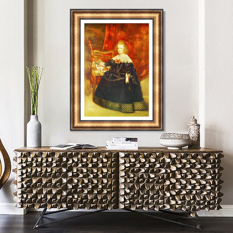 INVIN ART Framed Canvas Art Giclee Print Series#032 by the Christian Soul by Diego Velazquez Wall Art Living Room Home Office Decorations