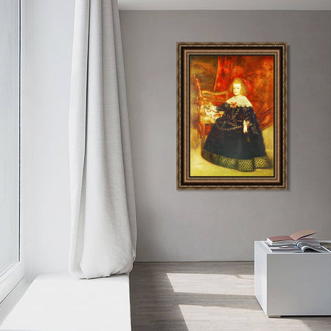 INVIN ART Framed Canvas Art Giclee Print Series#032 by the Christian Soul by Diego Velazquez Wall Art Living Room Home Office Decorations