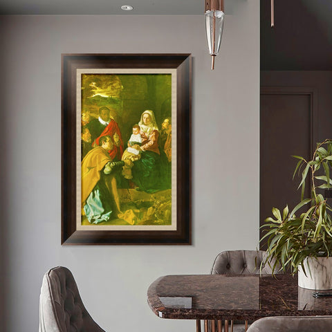 INVIN ART Framed Canvas Art Giclee Print Prince Adoration of the Magi by the Christian Soul by Diego Velazquez Wall Art Living Decorations