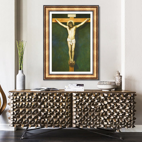 INVIN ART Framed Canvas Art Giclee Print Prince the Crucifixion by the Christian Soul by Diego Velazquez Wall Art Living Room Home Office Decorations