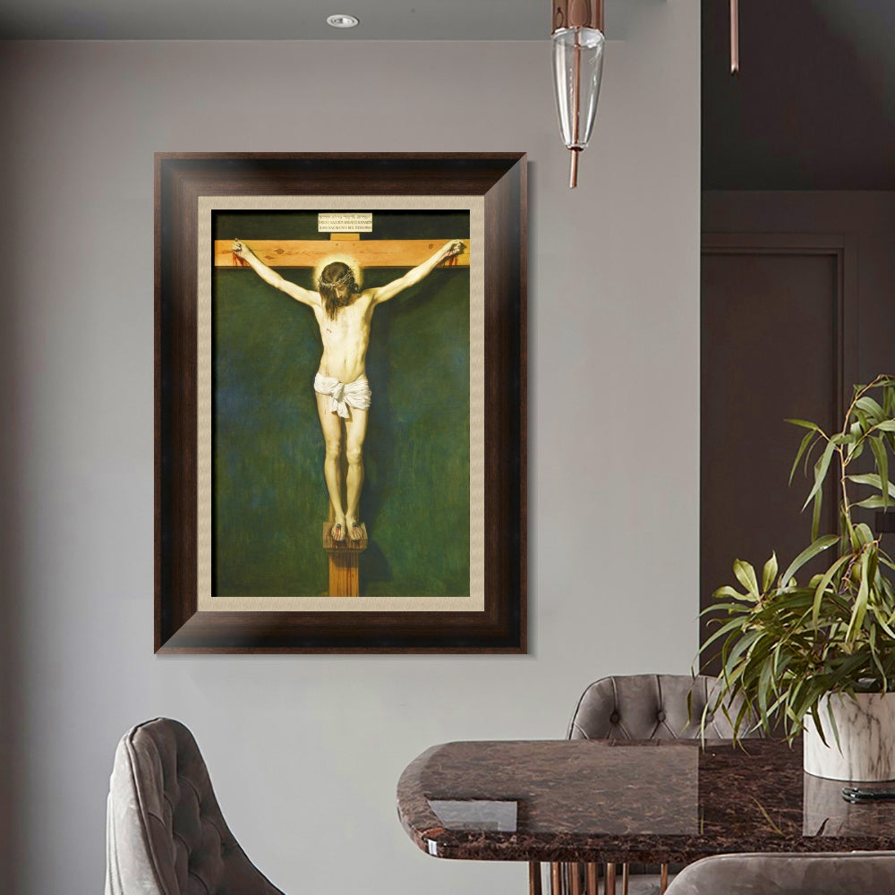 INVIN ART Framed Canvas Art Giclee Print Prince the Crucifixion by the Christian Soul by Diego Velazquez Wall Art