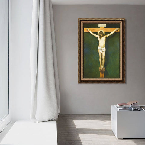 INVIN ART Framed Canvas Art Giclee Print Prince the Crucifixion by the Christian Soul by Diego Velazquez Wall Art Living Room Home Office Decorations