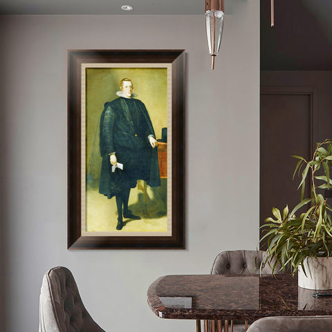 INVIN ART Framed Canvas Art Giclee Print Prince Felipe IV by Diego Velazquez Wall Art Living Room Home Office Decorations