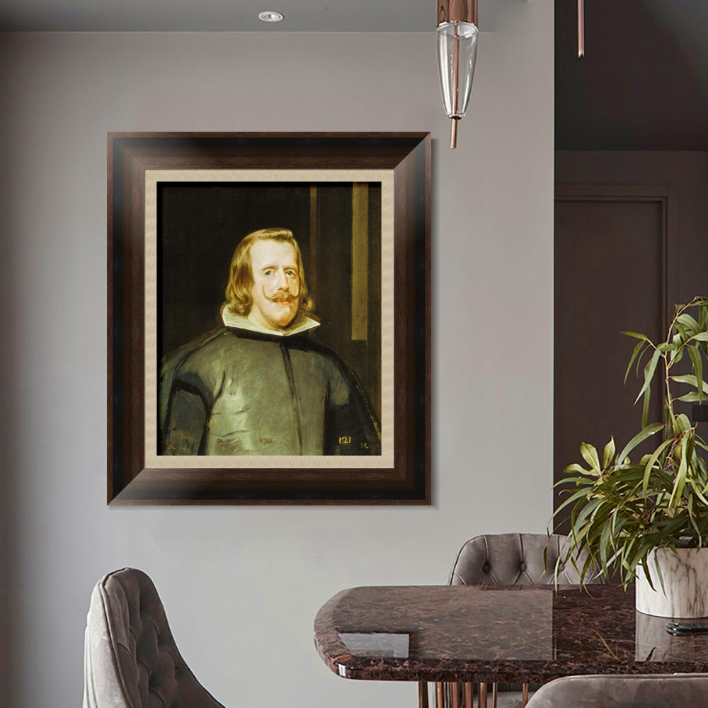 INVIN ART Framed Canvas Art Giclee Print philip iv by the Christian Soul by Diego Velazquez Wall Art