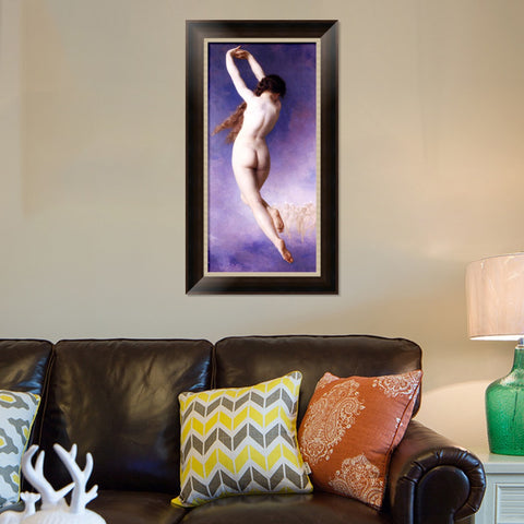 INVIN ART Framed Canvas Art Giclee Print Lost Pleiad by William Adolphe Bouguereau Wall Art Living Room Home Office Decorations