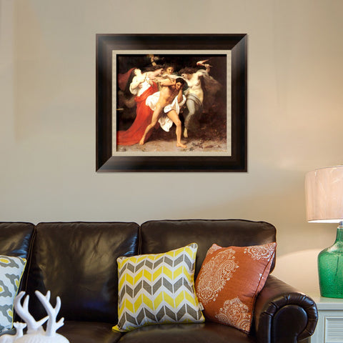 INVIN ART Framed Canvas Art Giclee Print Orestes Pursued by the Furies by William Adolphe Bouguereau Wall Art Living Room Home Office Decorations