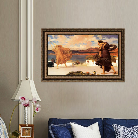 INVIN ART Framed Canvas Art Giclee Print Series#146 by William Adolphe Bouguereau Wall Art Living Room Home Office Decorations