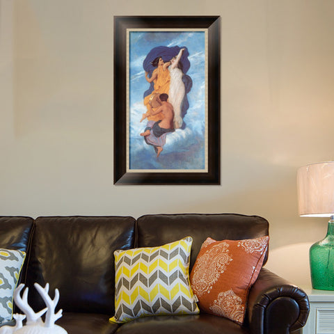 INVIN ART Framed Canvas Art Giclee Print Series#175 by William Adolphe Bouguereau Wall Art Living Room Home Office Decorations